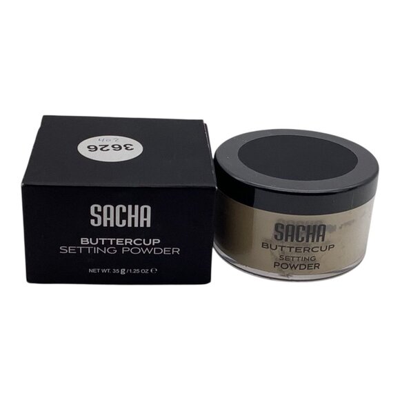 Sacha Buttercup Setting Powder No Flashback Blurs Fine Lines & Pores 1oz - Picture 1 of 7